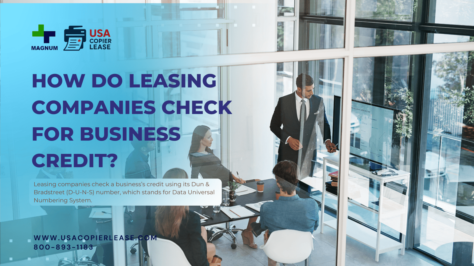 How do leasing companies check for business credit? 